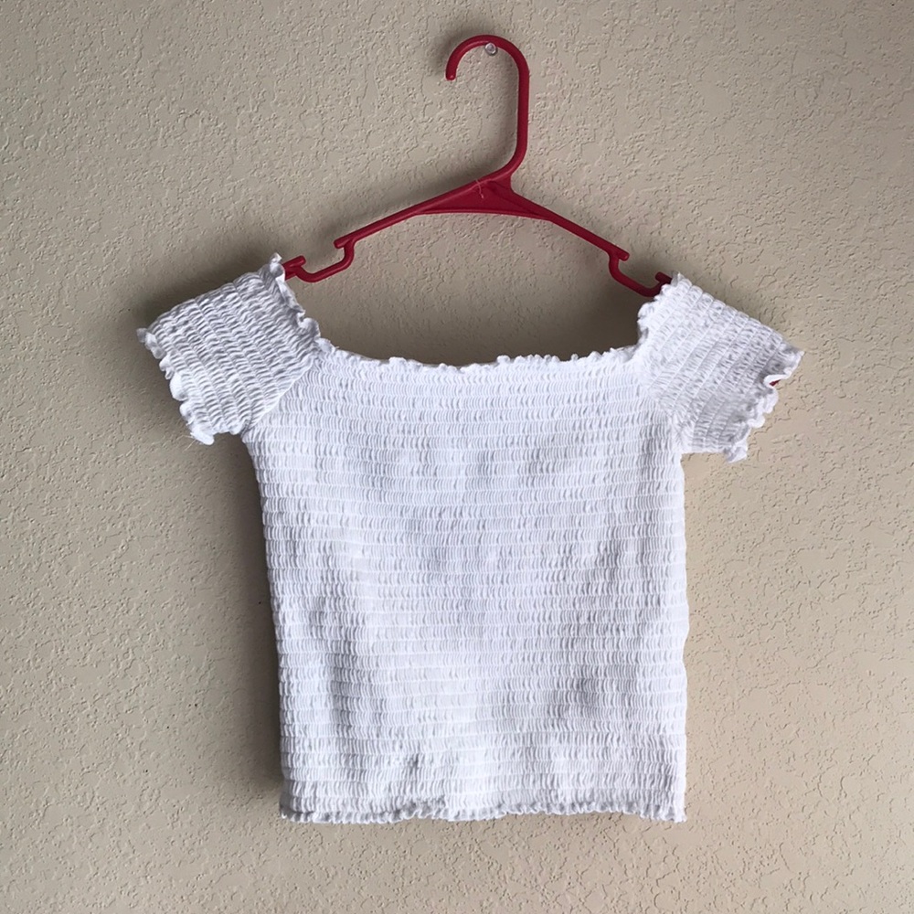 Hollister elastic scrunch top